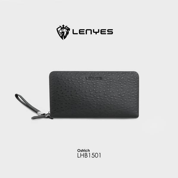 OSTRICH CLUTCH BAG